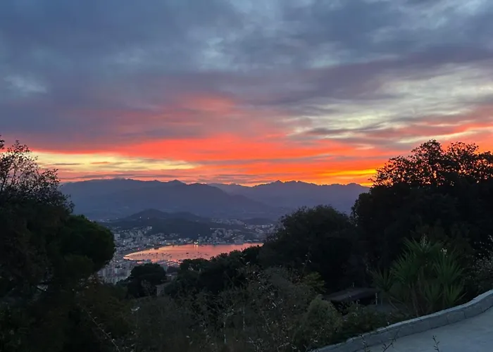 Avec Piscine Et Vue Sur La Baie D'ajaccio Villa